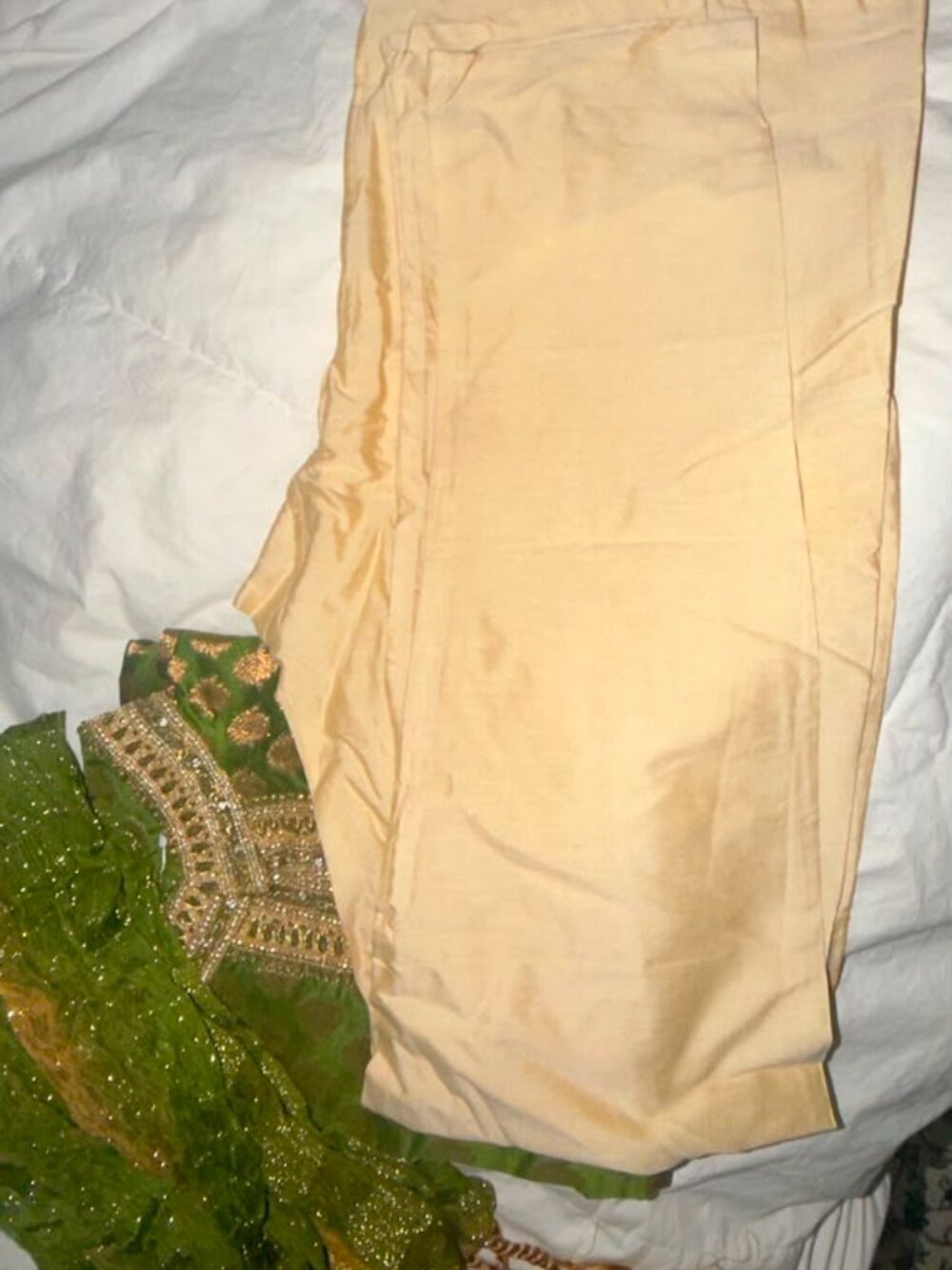 Men’s Grand Designer Sherwani Kurta pyjama Dupatta and shoe size XL - Picture 10 of 16